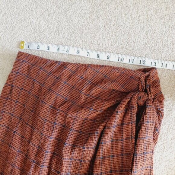 Pull&Bear Ruched Academia Clueless Preppy Punk Plaid Skirt M - Picture 4 of 6